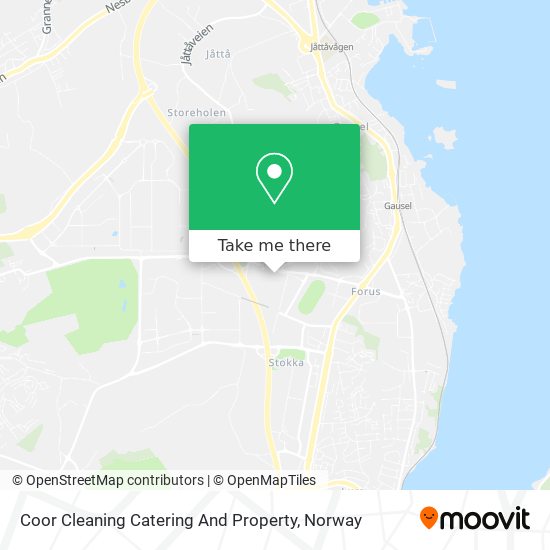 Coor Cleaning Catering And Property map