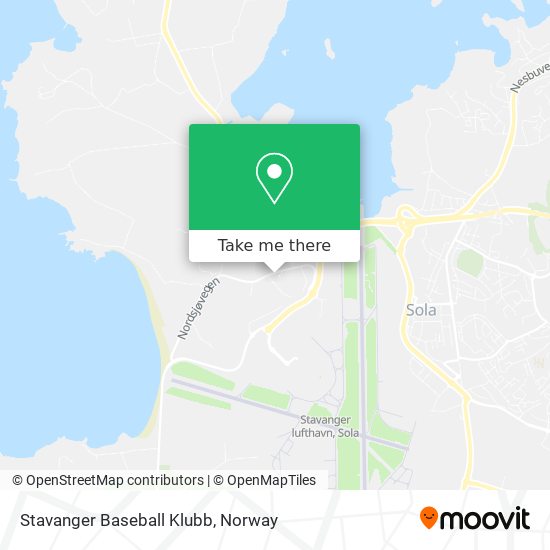 Stavanger Baseball Klubb map