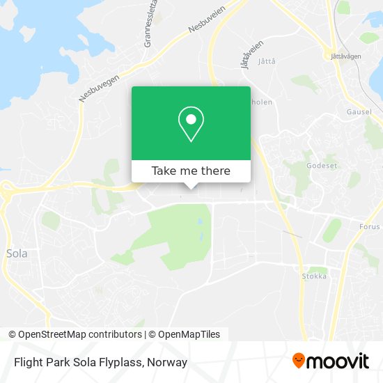 Flight Park Sola Flyplass map