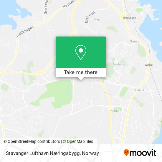 Stavanger Lufthavn Næringsbygg map