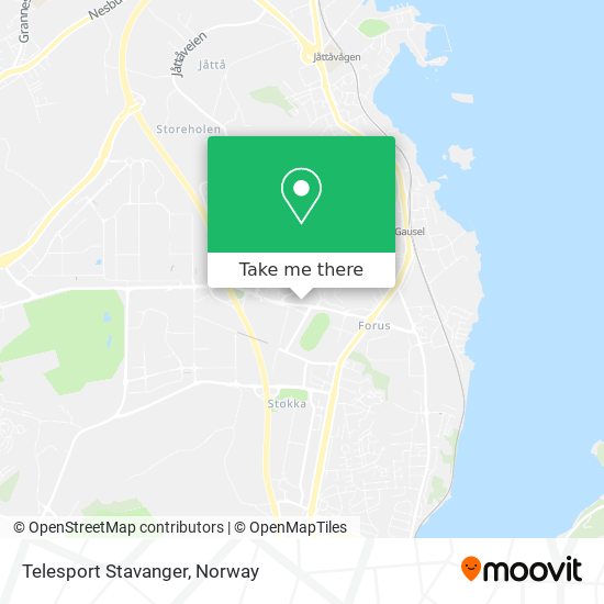 Telesport Stavanger map