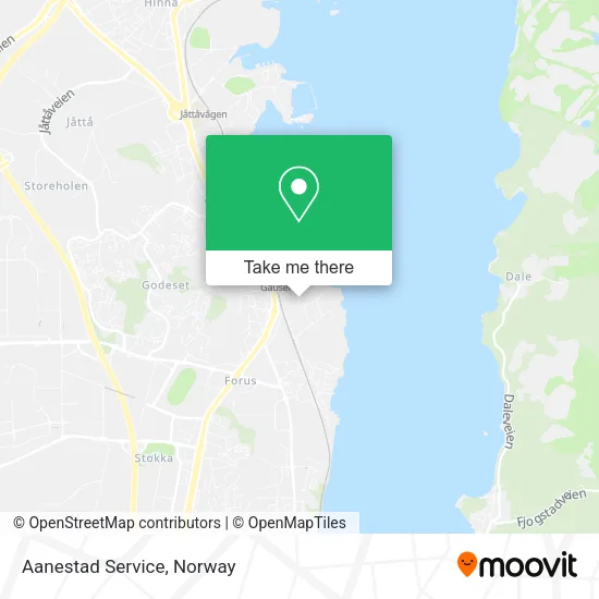 Aanestad Service map
