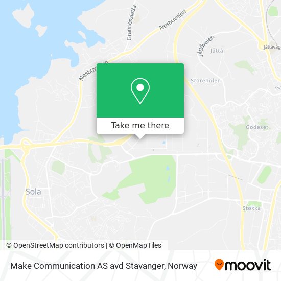 Make Communication AS avd Stavanger map