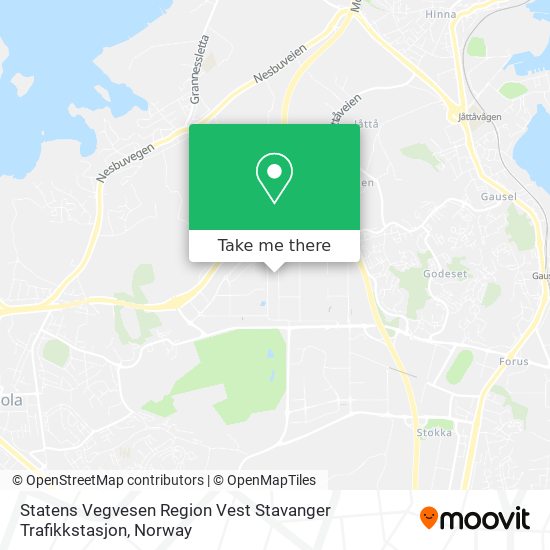 Statens Vegvesen Region Vest Stavanger Trafikkstasjon map