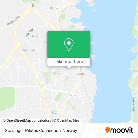 Stavanger Pilates Connection map