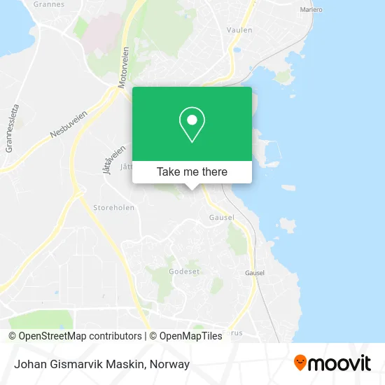 Johan Gismarvik Maskin map