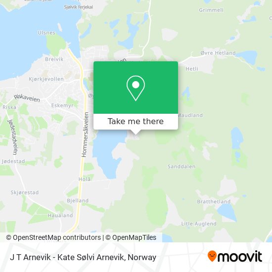 J T Arnevik - Kate Sølvi Arnevik map