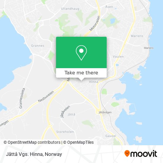Jåttå Vgs. Hinna map