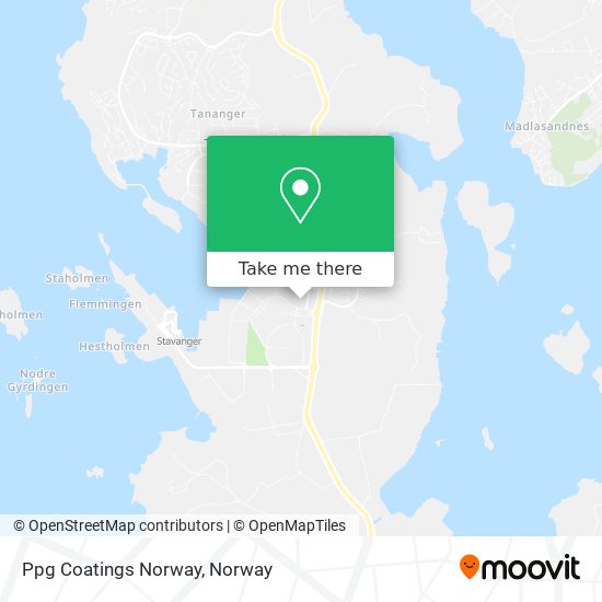 Ppg Coatings Norway map