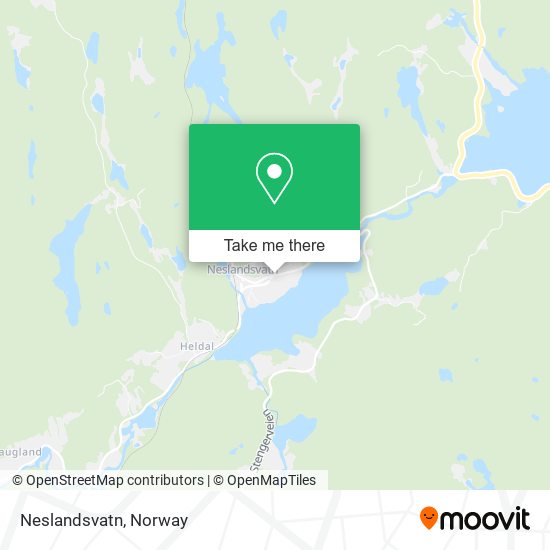 Neslandsvatn map