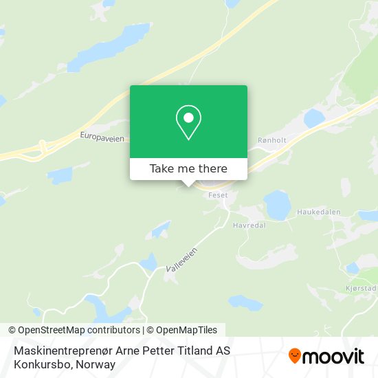 Maskinentreprenør Arne Petter Titland AS Konkursbo map