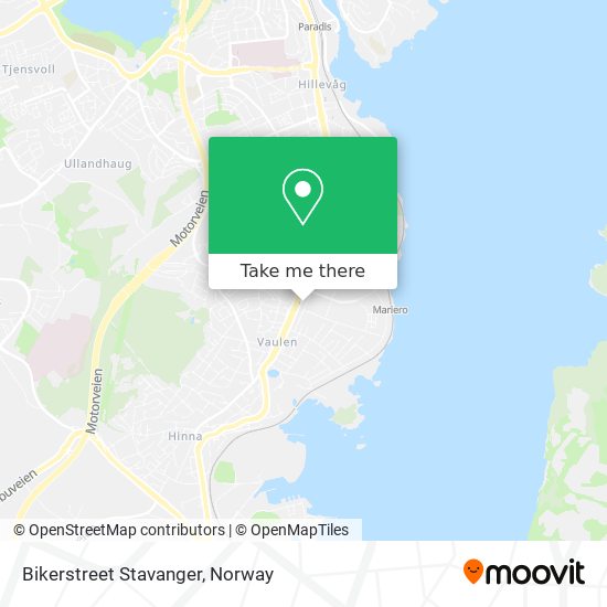 Bikerstreet Stavanger map