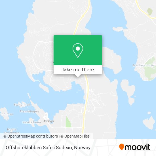 Offshoreklubben Safe i Sodexo map