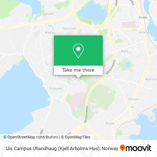 Uis Campus Ullandhaug (Kjell Arholms Hus) map