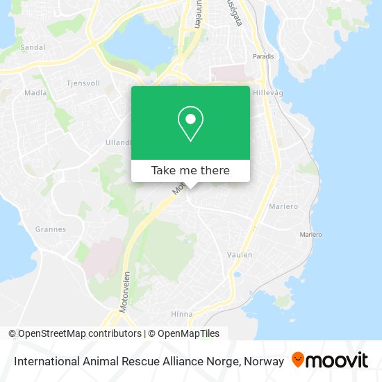 International Animal Rescue Alliance Norge map