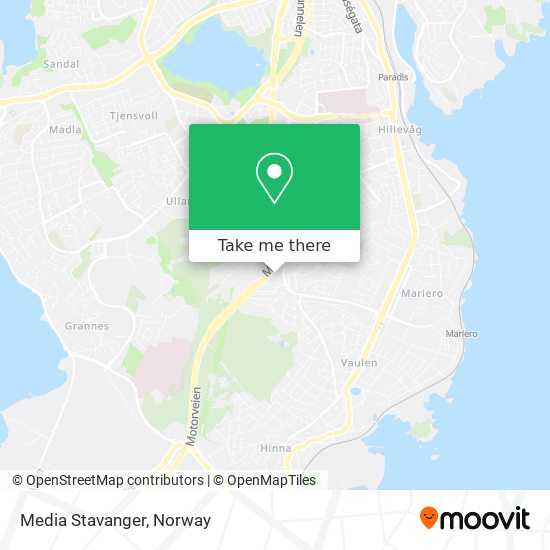 Media Stavanger map