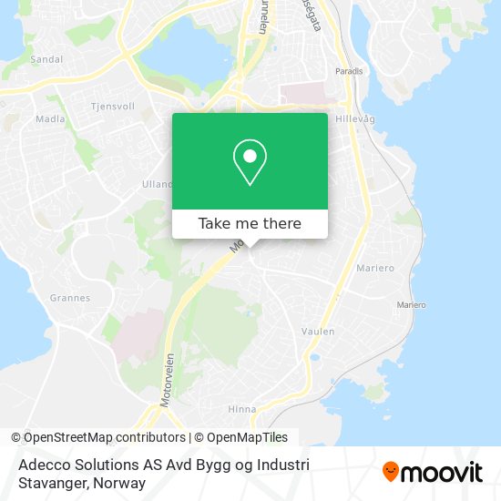 Adecco Solutions AS Avd Bygg og Industri Stavanger map