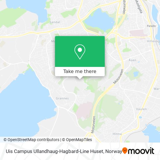 Uis Campus Ullandhaug-Hagbard-Line Huset map