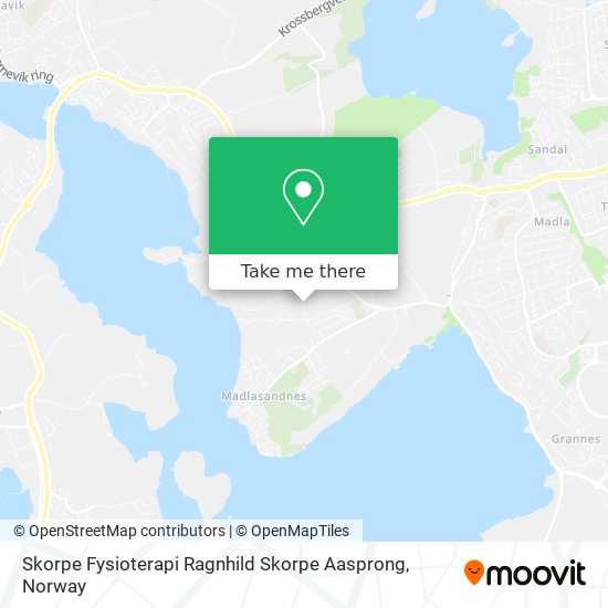 Skorpe Fysioterapi Ragnhild Skorpe Aasprong map