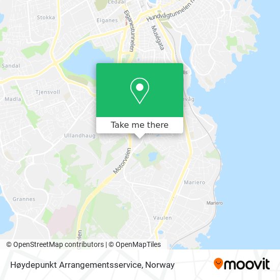 Høydepunkt Arrangementsservice map