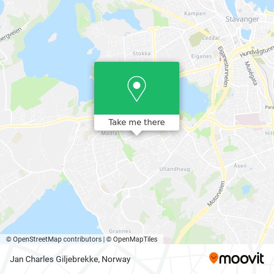 Jan Charles Giljebrekke map