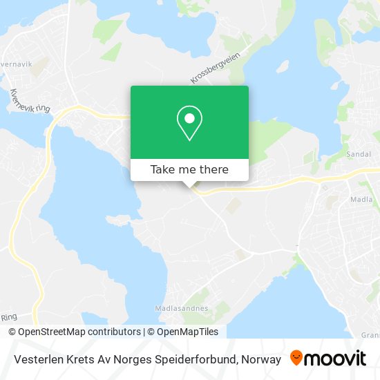 Vesterlen Krets Av Norges Speiderforbund map