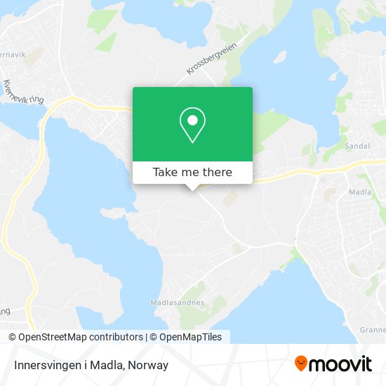 Innersvingen i Madla map