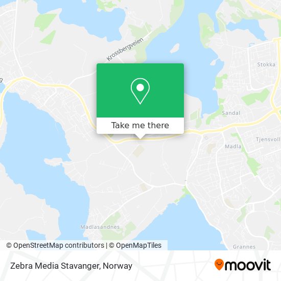 Zebra Media Stavanger map