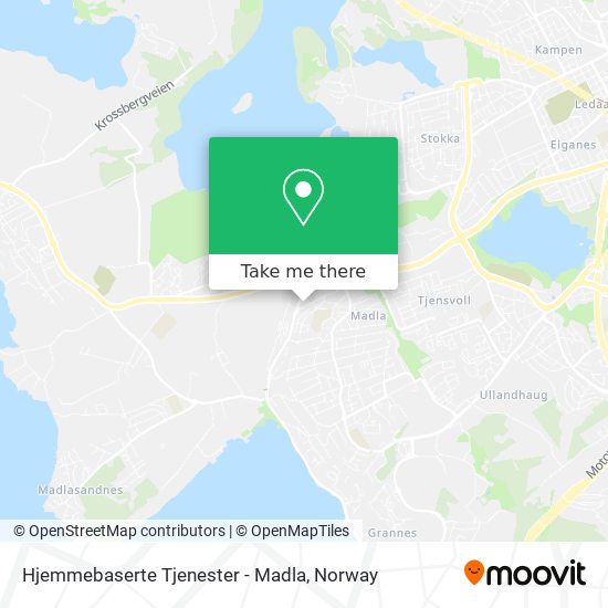 Hjemmebaserte Tjenester - Madla map