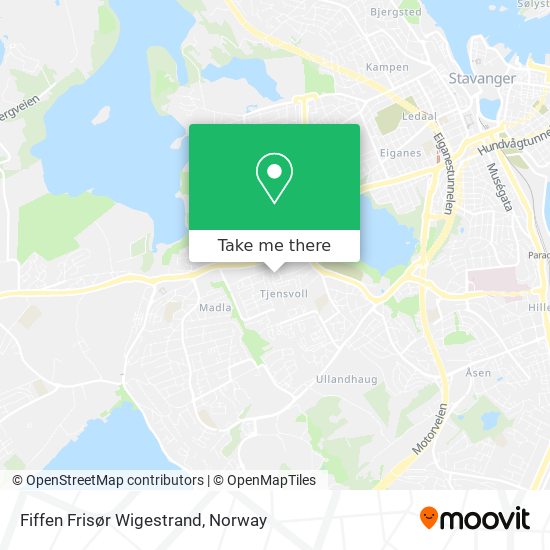 Fiffen Frisør Wigestrand map