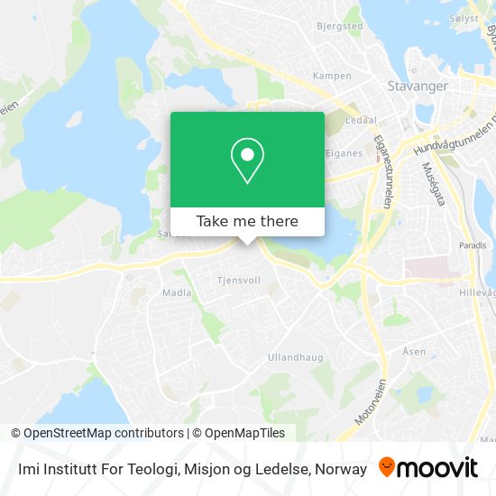 Imi Institutt For Teologi, Misjon og Ledelse map