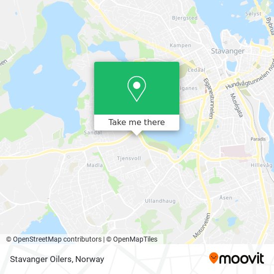 Stavanger Oilers map