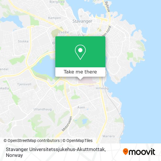 Stavanger Universitetssjukehus-Akuttmottak map