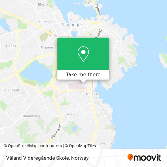 Våland Videregående Skole map
