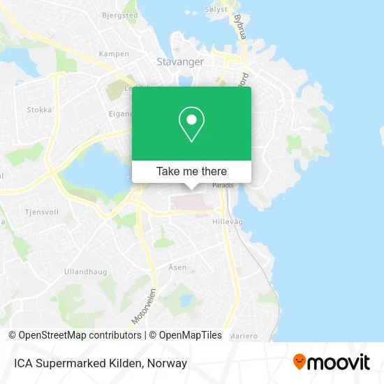 ICA Supermarked Kilden map