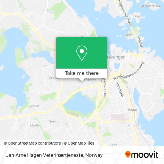 Jan-Arne Hagen Veterinærtjeneste map