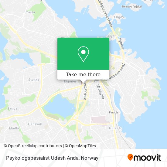 Psykologspesialist Udesh Anda map