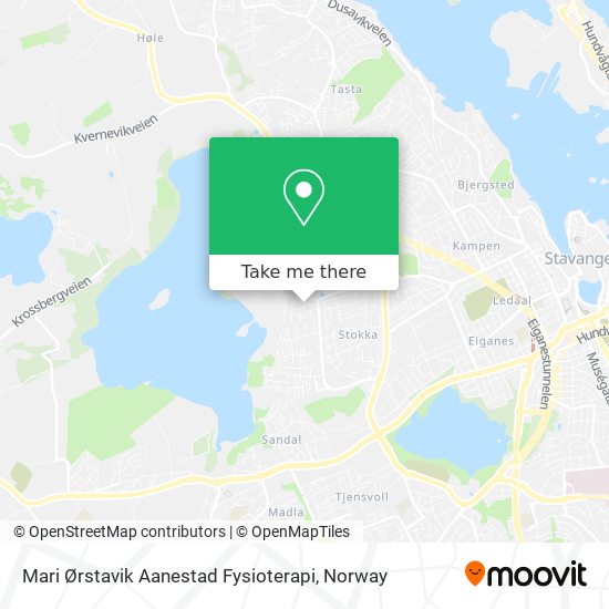 Mari Ørstavik Aanestad Fysioterapi map
