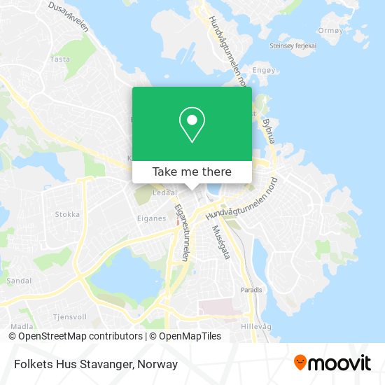 Folkets Hus Stavanger map