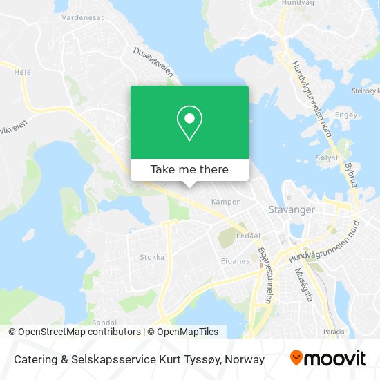 Catering & Selskapsservice Kurt Tyssøy map