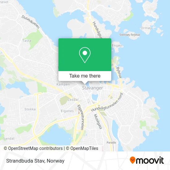 Strandbuda Stav map