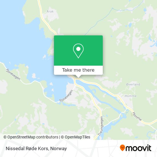 Nissedal Røde Kors map