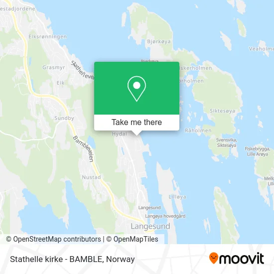 Stathelle kirke - BAMBLE map