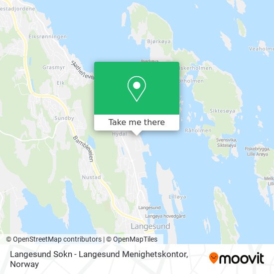 Langesund Sokn - Langesund Menighetskontor map