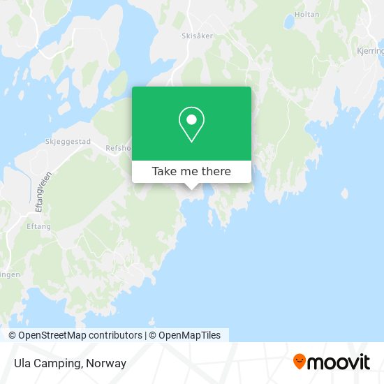 Ula Camping map