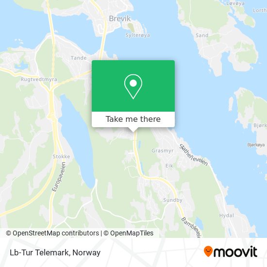Lb-Tur Telemark map