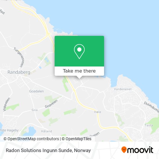 Radon Solutions Ingunn Sunde map
