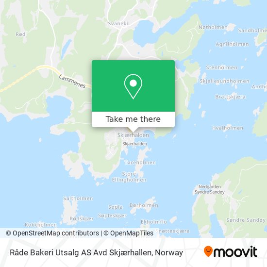 Råde Bakeri Utsalg AS Avd Skjærhallen map