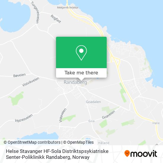 Helse Stavanger HF-Sola Distriktspsykiatriske Senter-Poliklinikk Randaberg map