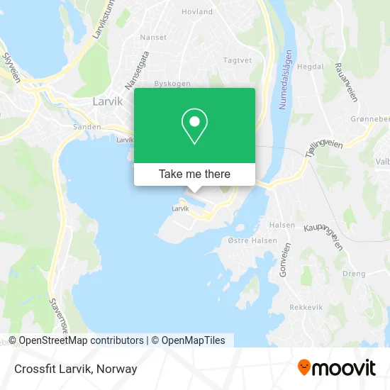 Crossfit Larvik map